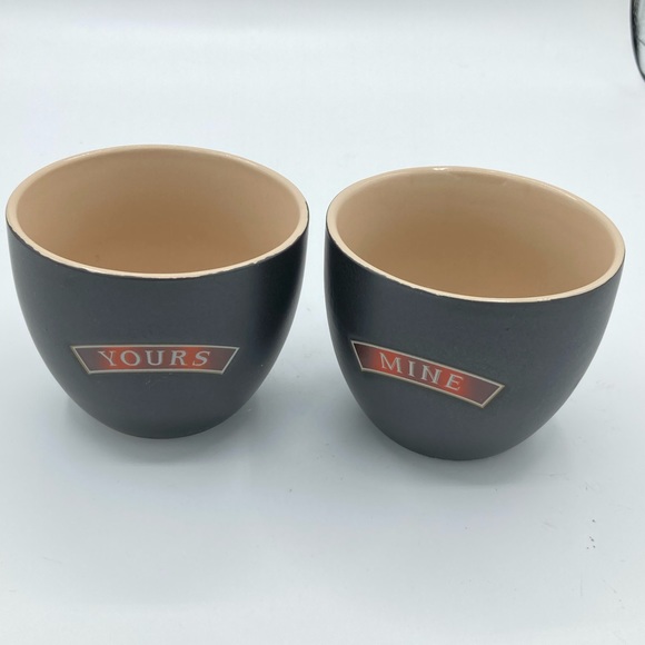2 Baileys Irish Cream Mine And Yours Porcelain Cups No Cracks or Chips